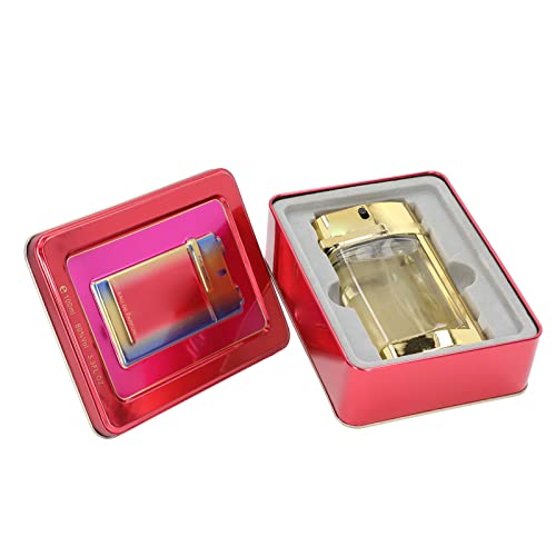 DOUQIFEI 100ml Colonia Eau De Toilette Spray, Caja De Hierro Perfume De Dama Fragancia Ligera Perfume Botella De Vidrio Delicada Perfume Para Dama Mujer Regalo Navidad Día De San Valentín