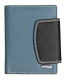 Echtleder-Geldbörse von Felda mit 8 Kartenfächern und RFID-Blocker mit Geschenkschachtel