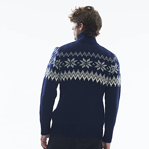 Dale Of Norway Men's Myking Pullover Sweater Of 100% Air-Spun Merino Wool (Xlarge, Navy) #TOP2