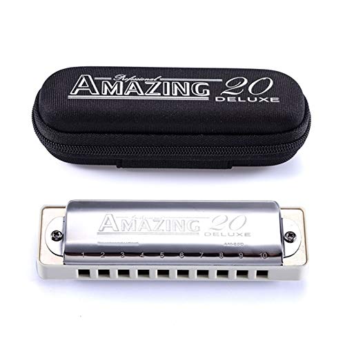 KIRANDIE AM20D Harmonica diatonica 10 Trous Blues Harpe Orgue Orgue Blanche spéciale for débutant (Color : Key of BB) - Les Beatles, Paul McCartney, John Lennon, RIngo Starr, George Harrison KIRANDIE AM20D Harmonica diatonica 10 Trous Blues Harpe Orgue Orgue Blanche spéciale for débutant (Color : Key of BB) – Image 6