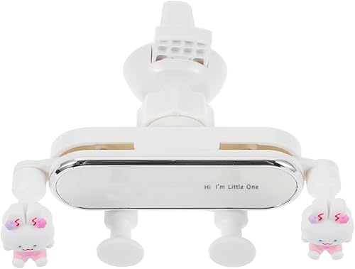 Miniatura 2 de EXCEART Lindo escritorio Zodiac Rabbit Car Phone Holder Cute Bunny Soporte de teléfono para ventilación de aire, soporte de teléfono para teléfono