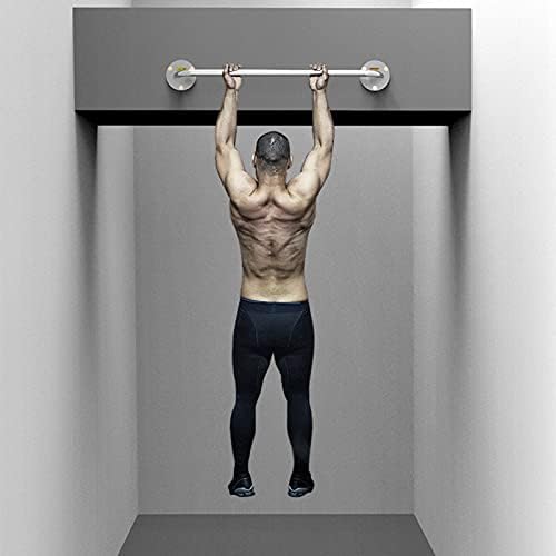Wall-Mounted Fitness Horizontal Bar, Pull-up Bar, Chin-up Bar, Used for Home Gym Strength Training Equipment, Easy to Install (Stainless Steel)