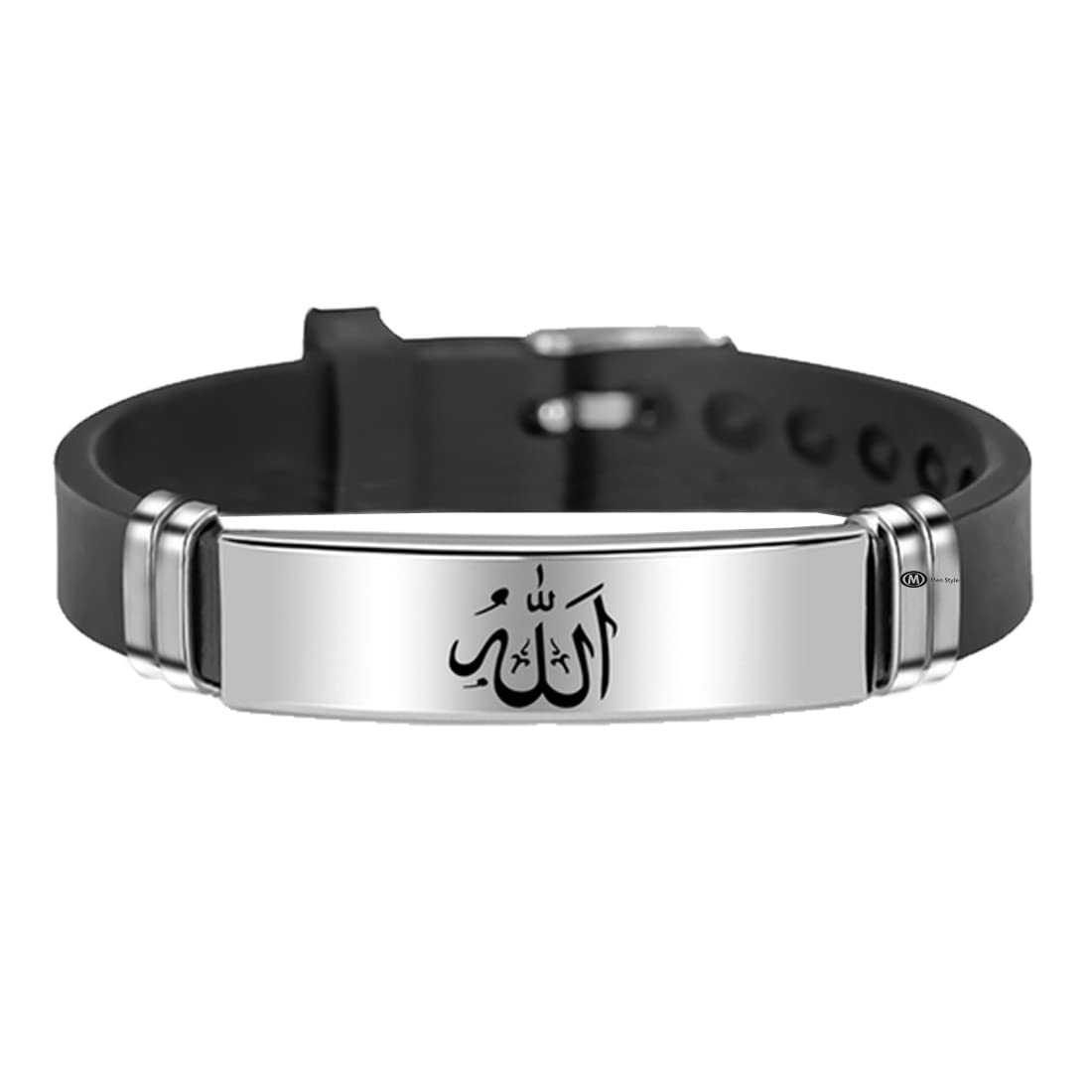 See full amazon price history chart for M Men Style Adjustable Muslim Arabic Allah Wristband Black Silver Silicone Bracelet ForFor men And Boys (Allah) M Men Style Adjustable Muslim Arabic Allah Wristband Black Silver Silicone Bracelet ForFor men And Boys (Allah) (B09PJC7SZR) Amazon Price History, Amazon Price Tracker