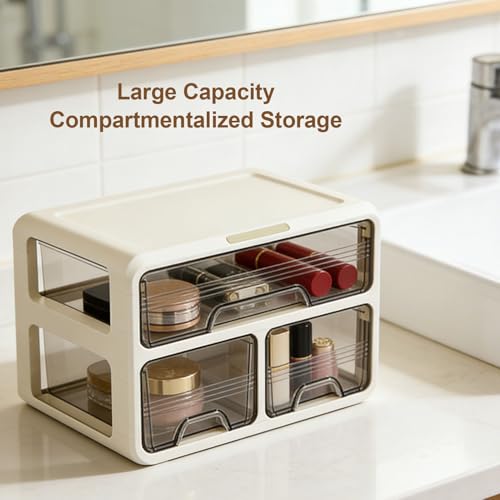Vitrine de cosmétiques à tiroirs Zerodis pour optimiser le rangement