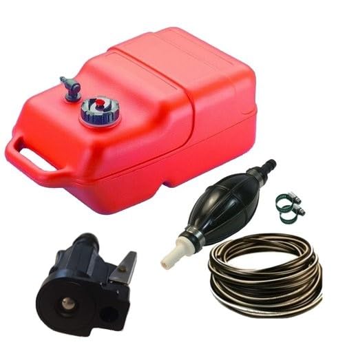 12 Liter Benzintank Tank Bootstank Pumpball Benzinschlauch Evinrude Johnson OMC