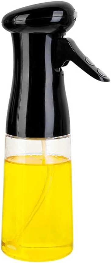 210ml Oil Spray Bottle Cooking Baking Vinegar Mist Sprayer Barbecue Spray Bottle for Home Kitchen Cooking BBQ Grilling Roasting (Color : A) (A), black