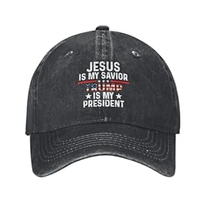 Jesus is My Savior Trump is My President Hat for Men Baseball Hat Fashionable Caps