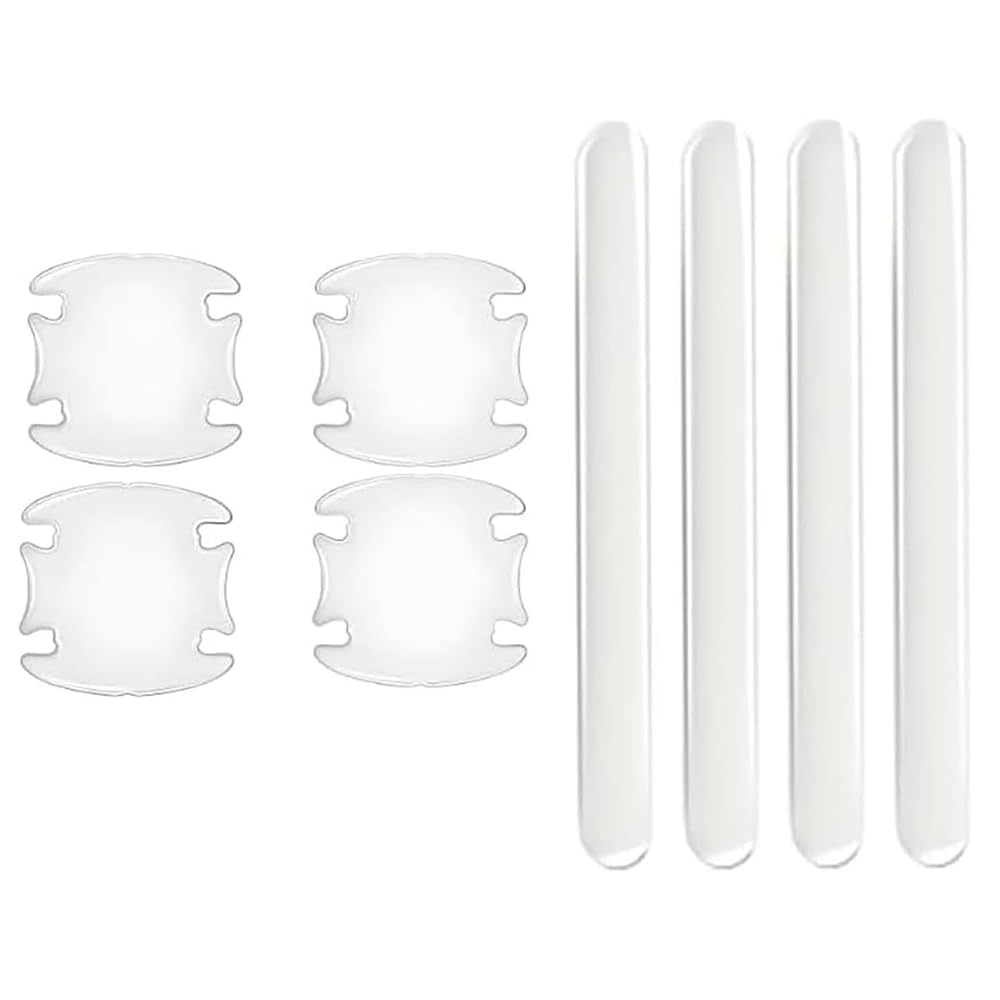 SRCUZK Car Door Handle Protector, for BMW 4er G22 G23 G24 2020-2025 Door Cup Paint Protection Stickers and Anti-collision Strips, Invisible Scratch Guard