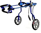 Las sillas de ruedas de los perros se ajustan completamente el arnés para una comodidad óptima y movilidad; Altura de silla de ruedas, longitud ajustable y ancho. LAS PET PEAR PEAR Lesiones de piernas, discapacidad, lesiones, soporte para pequeños scooters de perros.lt; br