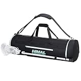 Himal Outdoors Lacrosse Backpack With Dual Strap, 2 Stick Holders and Separate Cleats Compartment, Large Capacity to Holds All Lacrosse Equipment Bag (Small)