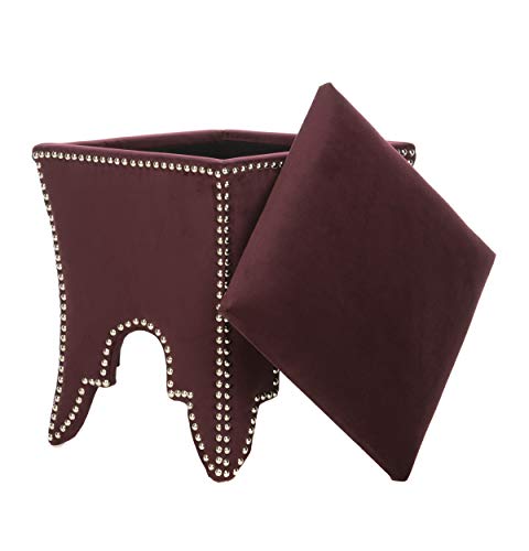 Safavieh-Home-Collection-Deidra-Bordeaux-with-Silver-Nailhead-Trim-Ottoman Safavieh Home Collection Deidra Bordeaux with Silver Nailhead Trim Ottoman