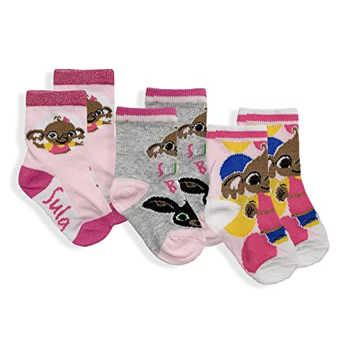Bing 3 Pairs Children's Cotton Socks for Girls Lurex 5960