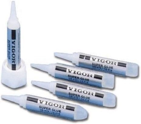 Vigor Super Glue 45/60 Seconds Set 2 Gram Tube Package of 5