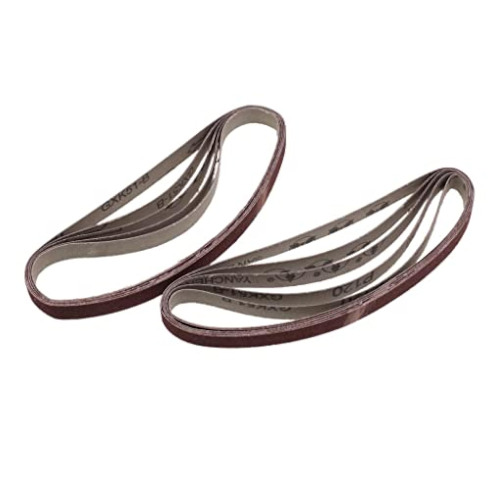 Metal Sanding Belt Kit Assorted Grits, 10 Pcs