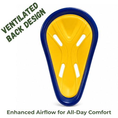 Image of SSS Octopus Abdominal Guard with Extra Soft Rubber Pad (Size & Colour Choice) (Kids, Yellow)