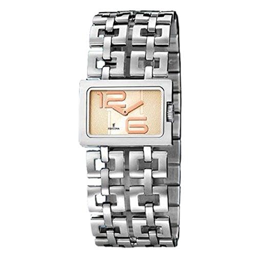 Festina Montre F16769/2 boîtier acier inoxydable 316L au design raffiné pour femme