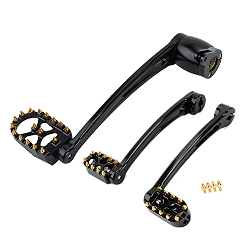 Brake Arm Peg Pedal Mx Heel Toe Gear Shift Lever Shifter Pegs For Touring 2014-2022 Road King Street Tour Tri Glide Flt Flhx Flht Golden #TOP1