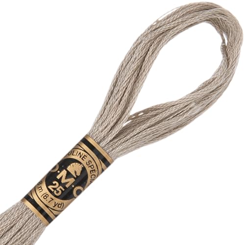 Image of Hobby Lobby DMC Cotton Embroidery Floss - 3023 Light Brown Gray, Set of 12