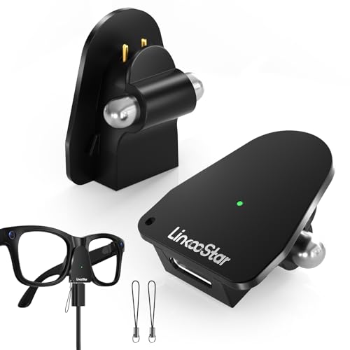 2Pack Charging Adapter for RayBan Meta Smart Glasses Charger (Gen1 & Gen2) Wayfarer/Skyler/Headliner and Oakley Meta HSTN Portable USB C Charger Adapter Connector for Ray ban Meta Glasses Accessories