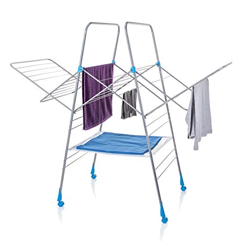 Minky Drying Rack, 78', Silver