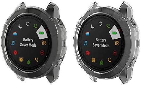Compatible for Garmin Fenix 6 Pro Case, Lamshaw Silicone Case with Screen  Protector (2 Pack) Compatible for Garmin Fenix 6 Pro/Garmin Fenix 6 / Garmin  Fenix 6 Sapphire Fenix 6X Series: Buy