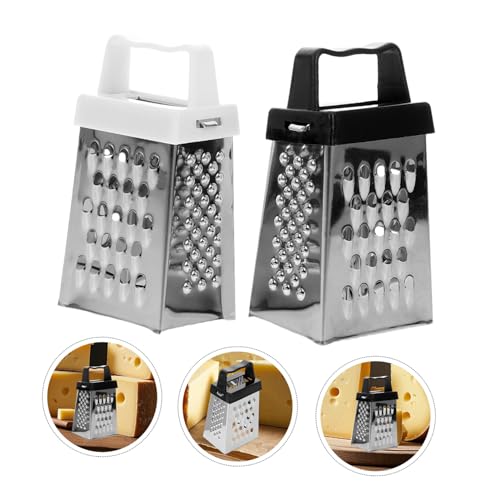 Rallador mini de acero inoxidable 8 piezas portable miniatura 7