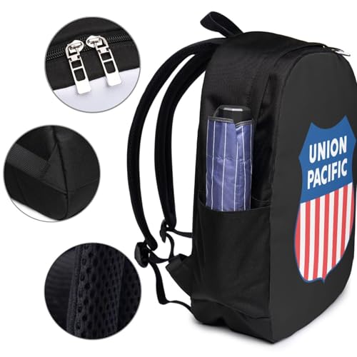 Union Pacific Railroad Travel Laptop Backpack Anti-Theft Bag with USB Charging Port 17 Inch Computer Business Backpacks for Women Men Work College Gift,Casual Daypack4