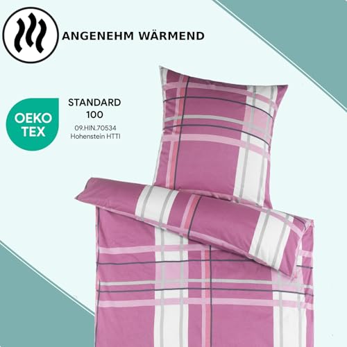 MALIKA 2 teilige kuschelige Baumwolle Soft Fein Biber Bettwäsche 135x200 + 80x80 Kissenbezug, flauschig warme Winter Bettbezug, Größe:155x220 + 80x80 cm, Design - Motiv:Design 3