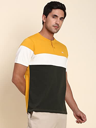 Image of Dennis Lingo Men's Slim Fit Mustard T-Shirt
