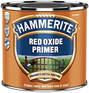 Hammerite Primer - Red Oxide. Metal Primer for Garden Furniture, Radiator and Fence Paint. Rust Inhibitor and Rust Treatment for Metal, Interior and Exterior Use - 500ml