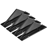 X AUTOHAUX 4pcs Gloss Black Car Rear Body Bumper Lip Diffuser Shark Fin Kit Universal Straight Spoiler Trim Cap Covers Decoration with Mounting Screws for Car Vehicle Truck Balck