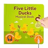 Cali's Books Five Little Ducks Nursery Rhymes Book for Toddlers - Sound Books for Toddlers 1-3, Headphone Jack, Musical Book with Sound Button and 6 Songs
