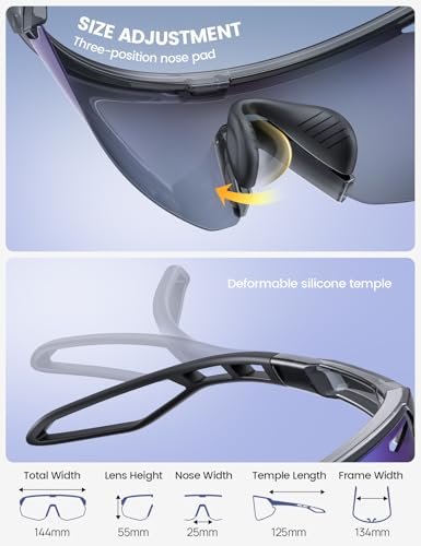 Image of Lamicall 24g Polarized Sports Sunglasses for Men Women - UV400 Protection Sun Glasses for Baseball Running Cycling Fishing