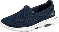Skechers Women's GOwalk 5 Pull On Sneaker, Navy/White, US 11