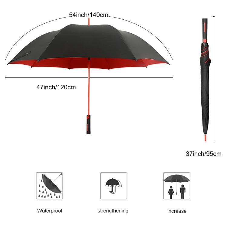 Image of Premium Auto Open 47 inch Big Size Umbrella for Men & Women | Windproof & UV Protection Umbrella With Strong Frame and Comfortable Grip Handle