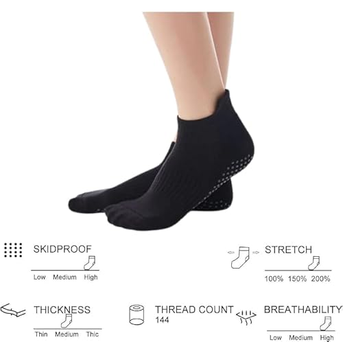 Melankoli Girls Socks 6-8 Years Old Grip Socks Pilates Yoga Dance Barre Ballet Non Slip Crew thumb #1