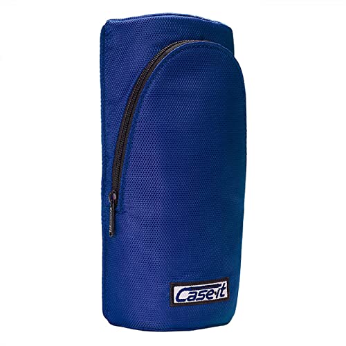 Image of Case-It Magnetic Stand Up Pouch, Stand up Pencil Case, Large Capacity Pencil Pouch, Zipper Phone Holder, Mobile Phone Bracket, Stationery Organizer, Storage Makeup Pouch, PLP-167, Blue