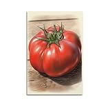JIDUHON Zartes Gemischtes großes Tomaten-Poster, moderne 