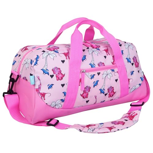 Image of Pink Dino Overnighter Duffel Bag