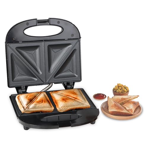 MILTON Express 800W Sandwich Toaster with Durable Die Cast Aluminium Plates