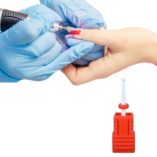 Puntas profesionales para taladros de uñas - Cabezal de pulido de pulido de arte de brocas de uñas de cerámica - Brocas de repuesto para cabezal de manicura eléctrica, taladro de uñas
