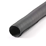 MGI SpeedWare Woven Mesh Split-Sleeve Wire Loom for High-Temperature Automotive Harness and Home Cab