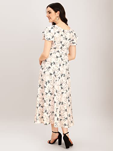 Image of QIQI Women's Crepe A-Line Maxi Casual Dress