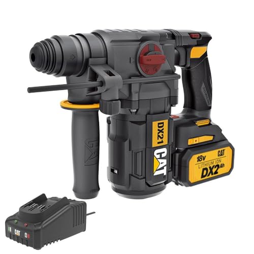 Cat DX21BC 18 V 2.0 Ah 2.2J Li-ion Tek Akülü Şarjlı Kömürsüz Profesyonel Sds-Plus Pnömatik Kırıcı/Delici