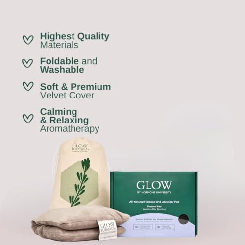 Glow-Heating-Pad-with-Flaxseed-Lavender-for-Hot-Cold-Therapy-Microwavable-Heat-Pad-for-Back-Neck-Shoulder-Knee-Leg-Menstrual-Cramp-Relief-Washable-Reusable-One-Size-Fits-All Glow Heating Pad with Flaxseed Lavender for Hot Cold Therapy Microwavable Heat Pad for Back Neck Shoulder Knee Leg Menstrual Cramp Relief Washable Reusable One Size Fits All