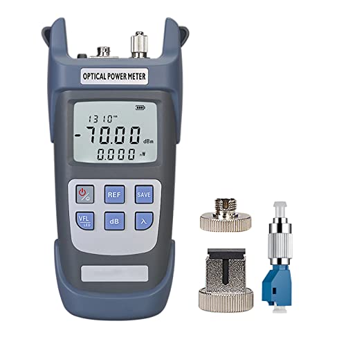 FYBOPTWU - 1pc 3 in 1 Function Fiber Optic Tester Portable Optical Power Meter (FC/SC/ST) & VFL 10km Visual Fault Locator & LED Lighting, OPM & VFL Fiber Optic Tester, Range: (-70) dBm ~ (+10) dBm