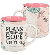 Christian Art Gifts Large Ceramic Novelty Scripture Coffee & Tea Mug for Women: Plans to Give You...