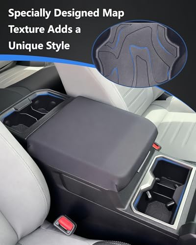 Image of Cup Holder Inserts for Toyota Tacoma 2024 2025 2026 Accessories, Non-Slip TPE Center Console Front & Rear Cup Holder Protector Organizer for Tacoma Interior Accessories