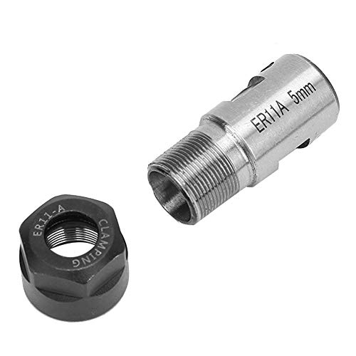 Foto von 7 STÜCKE ER11 1-7mm Spannzangen Set 5mm Motorwellenhalter Verlängerungsstange Fräsen Drehwerkzeug für CNC Graviermaschine