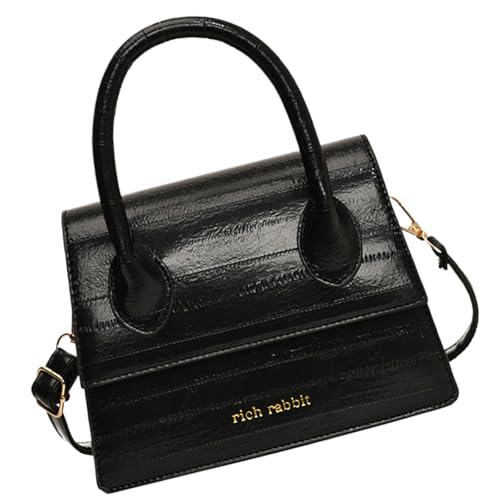Greabuy Bolsos de hombro para mujer, bolso de hombro pequeño, estilo retro, bolso cruzado con asa superior, bolso de mano de piel sintética, bolso de mensajero para teléfono, bolsa de compras diaria,